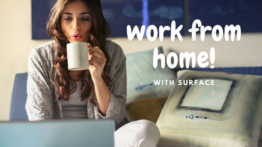 Our team works from home