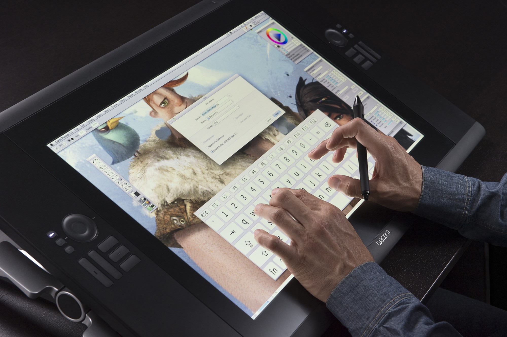 Wacom Cintiq 24HD Touch with Tablet Input Panel