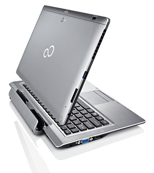 Fujitsu Stylistic Q702 from the Back