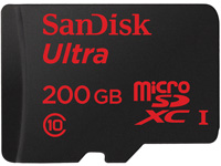 SanDisk Ultra microSDXC card - 200GB - UPGRADE YOUR SURFACE PRO 4!