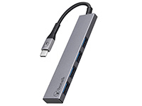 Bonelk Long-Life USB-C to 4 Port USB 3.0 Slim Hub (Space Grey)