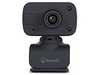 Bonelk USB Webcam, Clip On, 1080p (Black)
