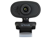 Bonelk USB Webcam, Clip On, 720p (Black)