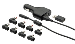 Targus Car Charger for Motion, Fujitsu, Getac Tablet PCs