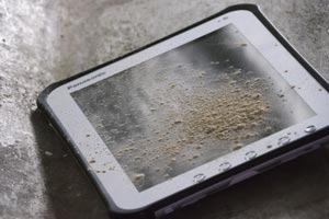 FZ-A1 Toughpad in the dirt